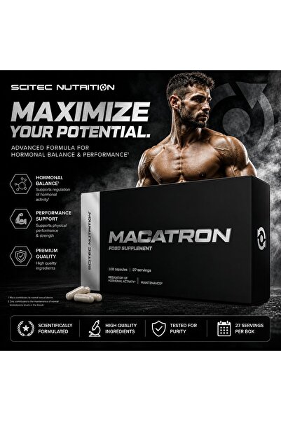 Scitec Nutrition Macatron Test booster Daa Aspartic Acid Boron Maca 108 caps