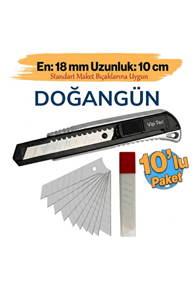 Vip-Tec MAKET BIÇAĞI VE YEDEK UÇ 10 LU