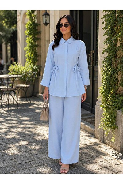SALTİX Women's Lace-Up Waist Double Set