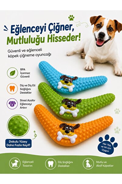 HAYHAYPETSHOP Köpek Frizbi Atma Fırlatma Çiğneme Oyuncağı Dokulu Diş Kaşıma A...