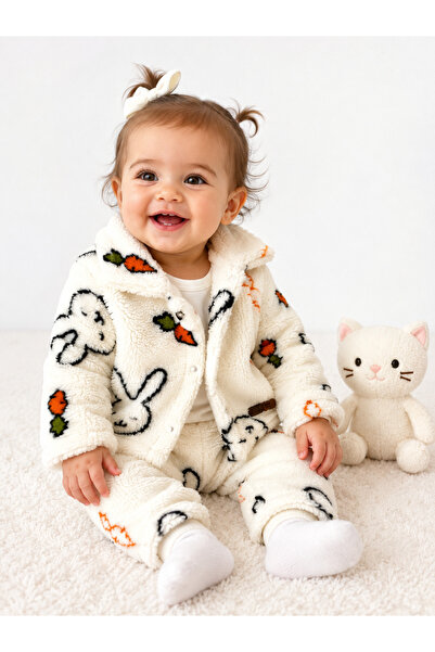 bebekyol Tavşanlı Lamb Baby Girl Set