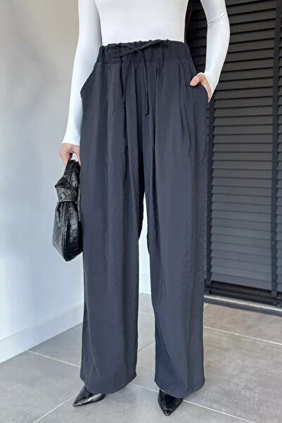 TOZLU Perry Women's Elastic Waist Loose Cut Trousers
