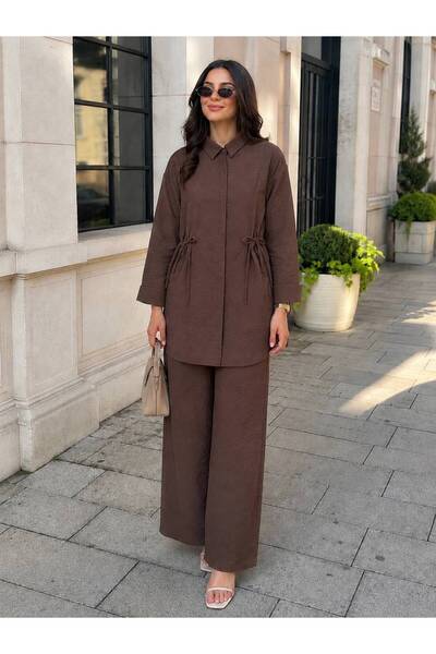 SALTİX Women's Lace-Up Waist Double Set