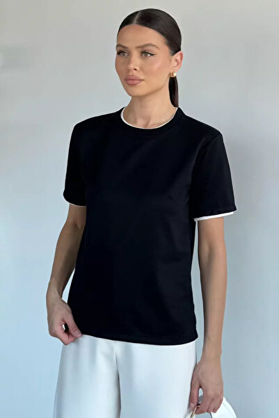 TOZLU Γυναικείο μπλουζάκι με διπλό γιακά Basic