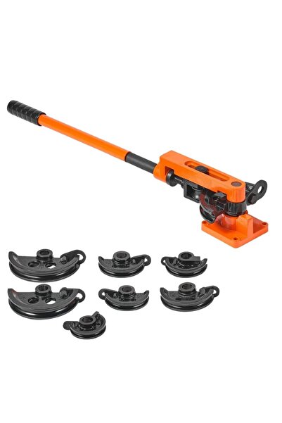 VEVOR Dispozitiv de indoit tevi cu 7 matrite 3/8" 1/2" 9/16" 5/8" 3/4" 7/8" 1"