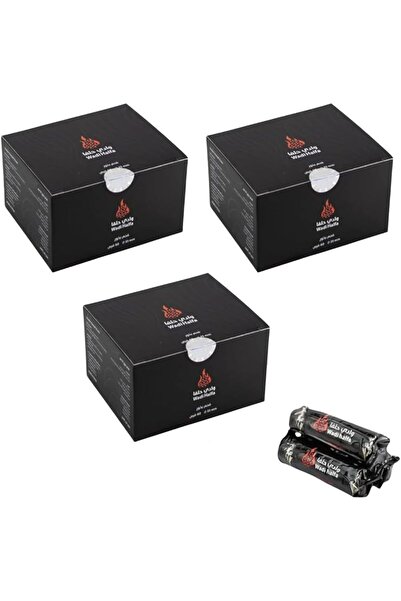Generic Brand 3 علب فحم بخور وادي حلفا سريع الاشتعال 33 مم – 180 قرص
