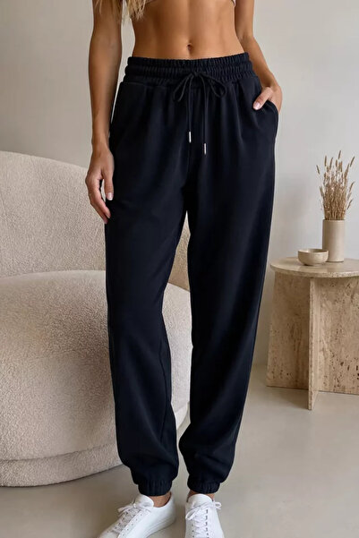 TOZLU Women's Jogger Sweatpants with Elastic Cuffs
