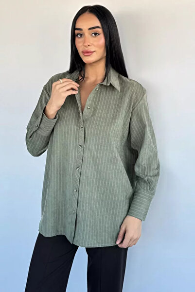 TOZLU Gülseli Women's Striped Patterned Shirt