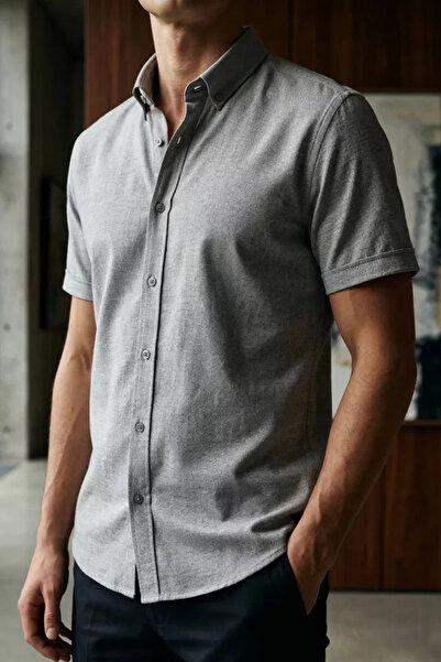 TOZLU Short Sleeve Men's Shirt