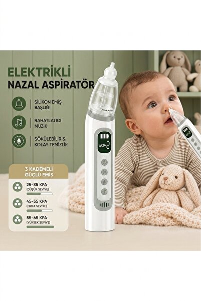 HİBOTEKNO Şarjlı Çocuk Burun Temizleme Makinesi -- NEZLEAKINTI ÇEKME MAKİNESİ...