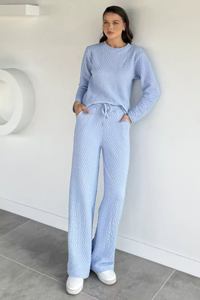 TOZLU Set din două piese: bluză și pantaloni cu model