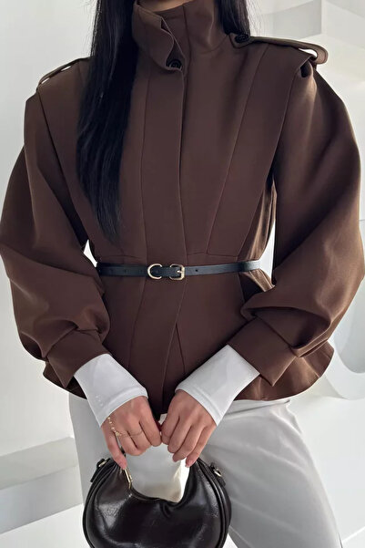 TOZLU Women's Padded Lined Trench Jacket