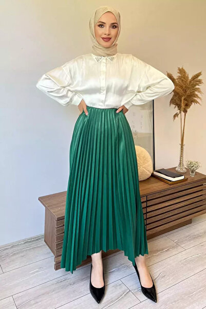 TOZLU Fusta hijab plisată cu talie elastică