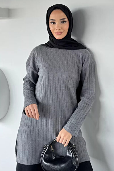 TOZLU Ženska tunika sa rebrastim hidžabom