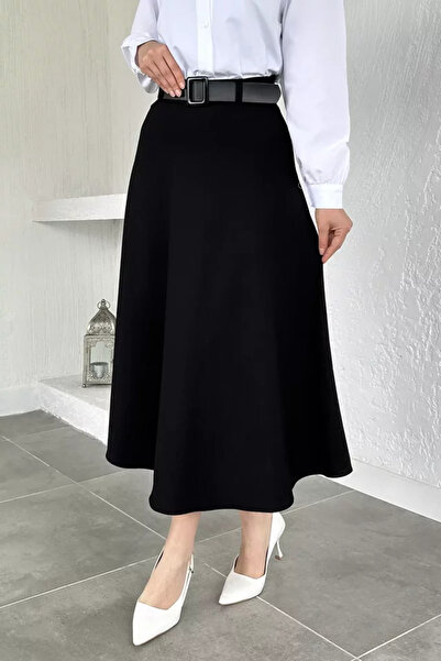 TOZLU Hijab Kiloş Skirt with Belt Accessories
