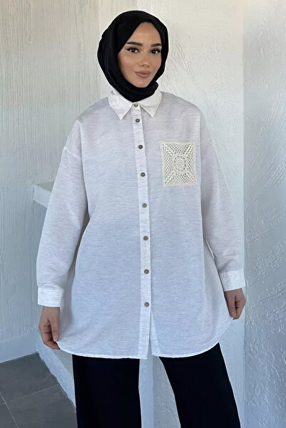 TOZLU Fisto Detailed Hijab Linen Tunic