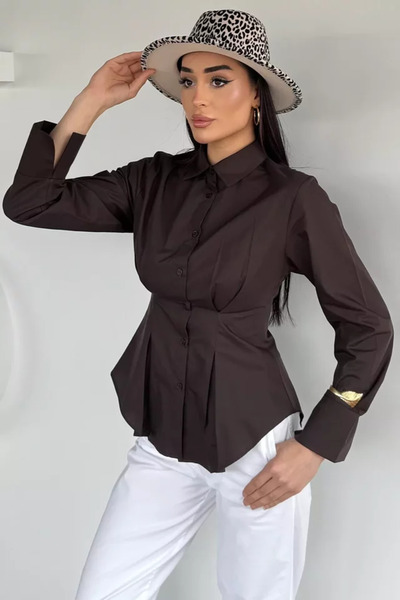 TOZLU Perry Women's Pleated Shirt