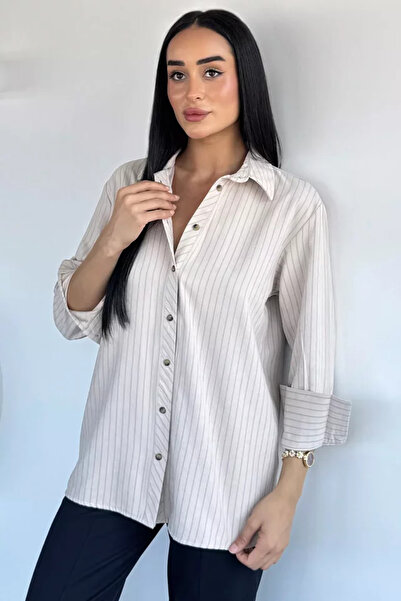 TOZLU Cămașă de damă Gülseli cu model în dungi