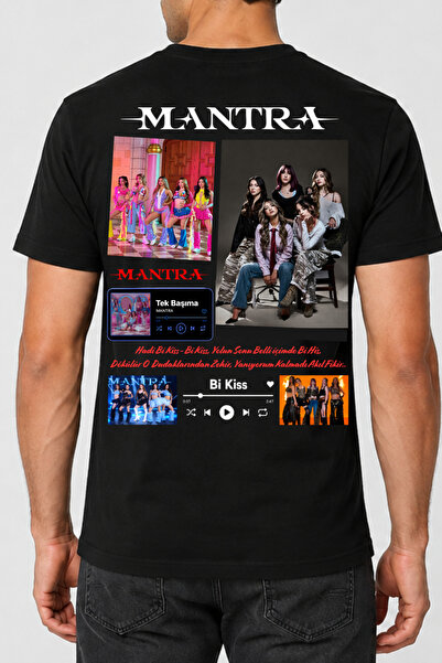 shidumanlar Mantra Grup Unisex T-shirt Özel Tasarım Baskılı Oversize Pamuklu ...