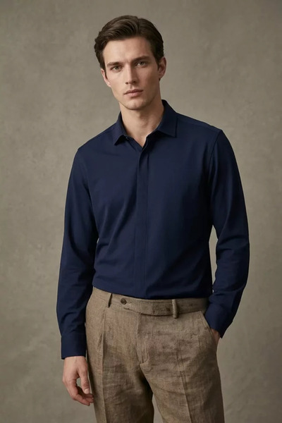 TOZLU Men's Long Sleeve Shirt