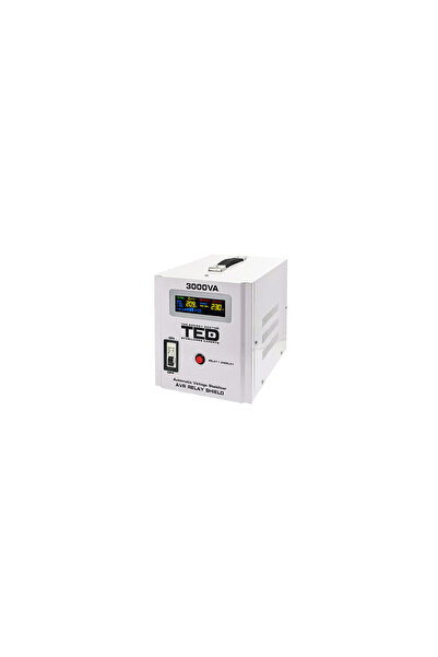 TED Stabilizator de tensiune automat, 3000 VA/1800 W, 140-260V, unda sinusoid...