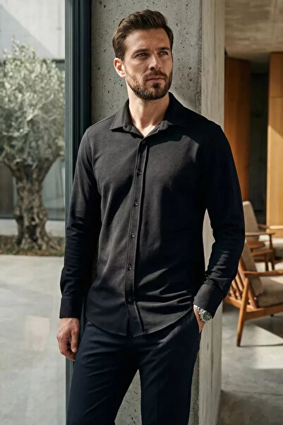 TOZLU Long Sleeve Men's Shirt