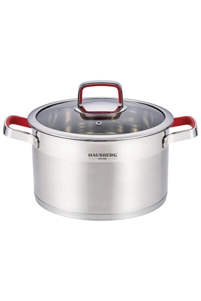 Hausberg Oală din oțel inoxidabil de 22cm HB-H LUX 822 cu capac de sticlă, pe...