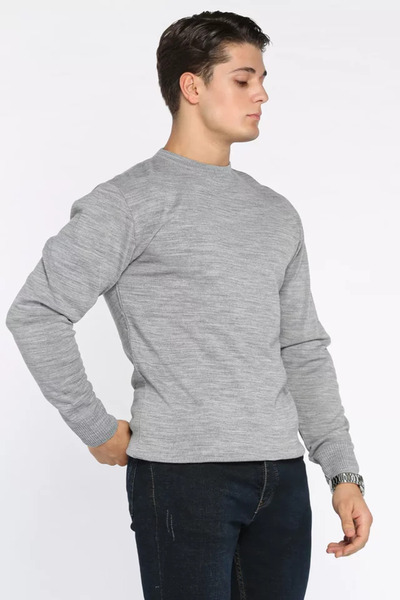 TOZLU Men's Crew Neck Knitwear Sweater