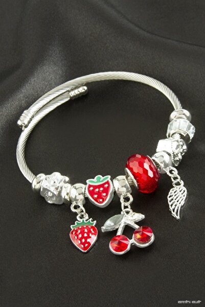 ZERO LAND Spt-Gld Strawberry Panora Bracelet (123846) Silver Color