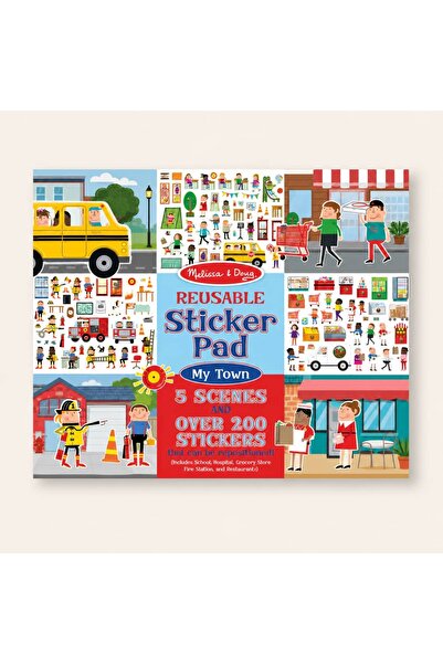 MentorAly Melissa & Doug Reusable Sticker Pad - My Town Series (200+ Stickers...