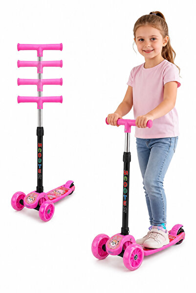 Generic Brand Children's Foldable 3-Wheel Scooter, Stable Kick Push Scooter w...