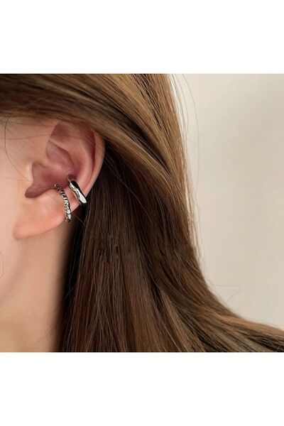 Mega Bazaar Colorful Cuff Earrings Set of Two