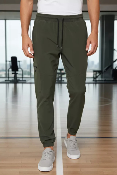 TOZLU Men's Sweatpants with Elastic Waist and Cuffs