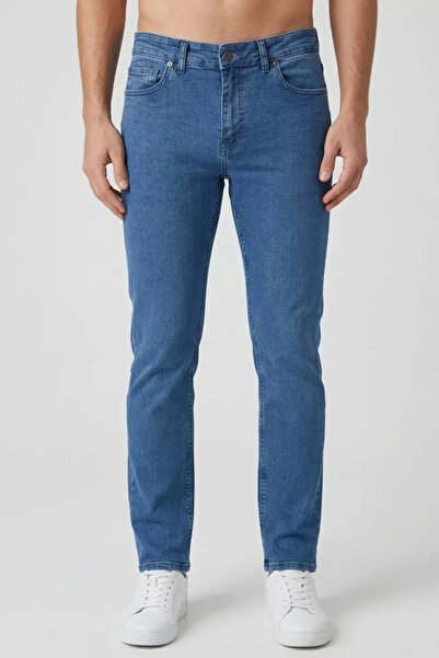 TOZLU Pantaloni de blugi pentru bărbați, cu croială slim și picior îngust