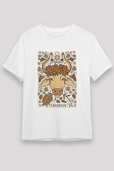 Darkhane Taurus Floral Illustration Printed T-Shirt