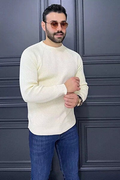 TOZLU Men's Crew Neck Knitwear Sweater