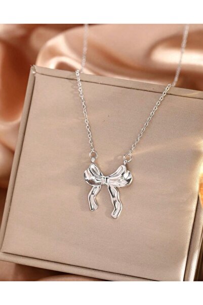 Mega Bazaar Elegant Women's Necklace with Bow Detail