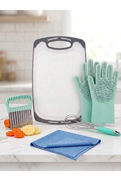 Generic Brand 5-Piece Kitchen Equipment Set Colorful (-Microfiber Cloth 40X50...