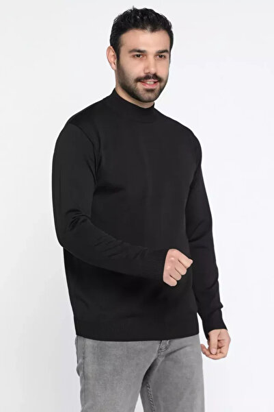 TOZLU Pulover pentru bărbați cu jumătate de gât țesut