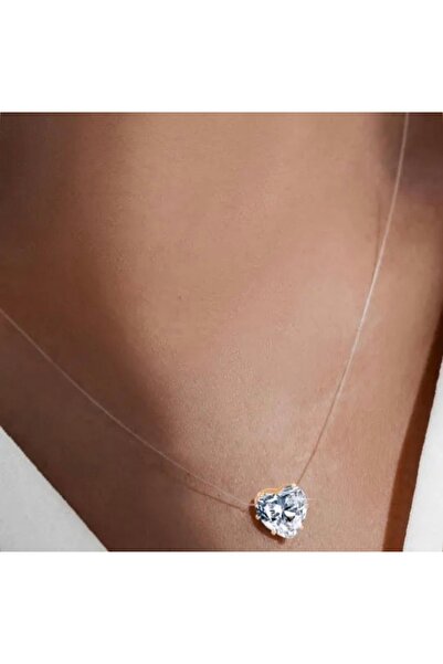 Mega Bazaar Heart Motif Shimmering Thin Necklace