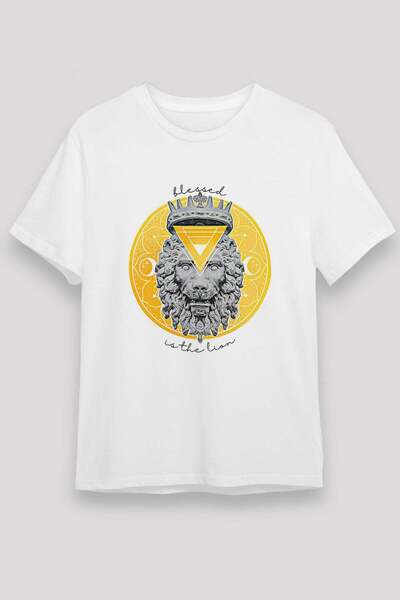 Darkhane Crowned Lion and Blessed Text Printed T-Shirt