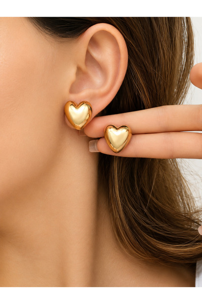 Mega Bazaar Elegant Earring Model with Yellow Heart