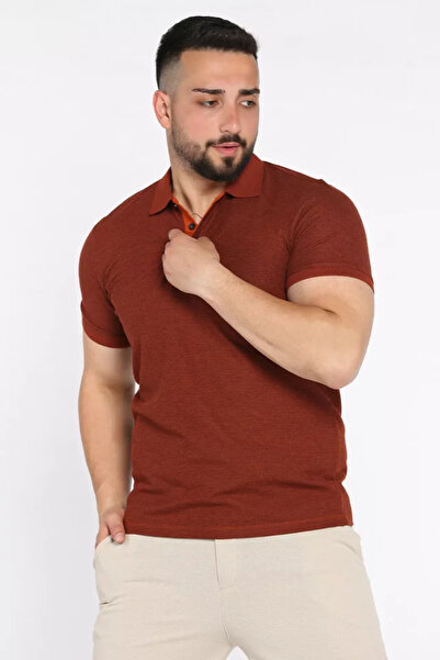 TOZLU Men's Polo Collar Half Button T-Shirt