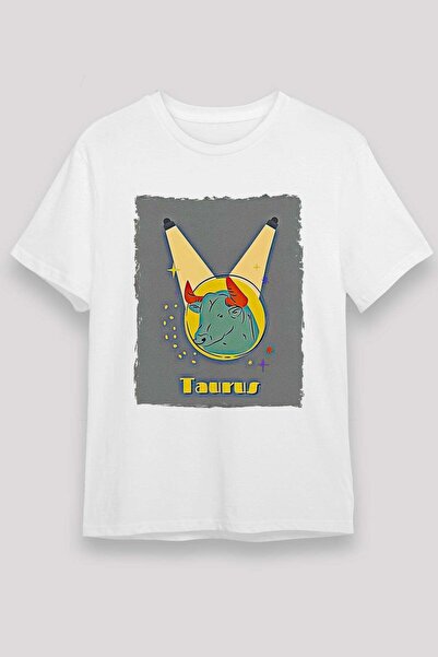 Darkhane Taurus Astrology Design Printed T-Shirt
