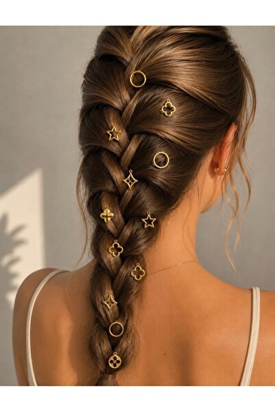 Mega Bazaar Set of 10 Patterned Hair Clips