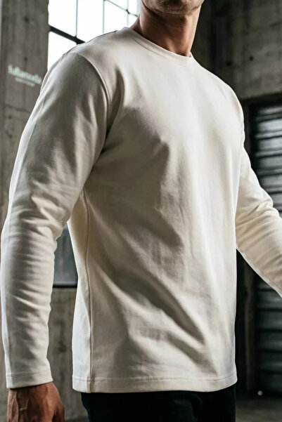 TOZLU Men's Crew Neck Basic Sweatshirt