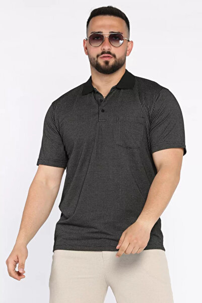 TOZLU Polo Collar Pocket Men's T-Shirt