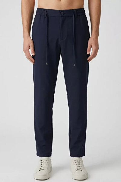 TOZLU Men's Elastic Waist Lace-Up Pants Jogger Pants