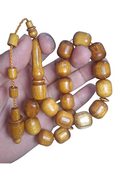Cekke Tesbih Original Mulberry Tree Efe Prayer Beads 14*16 Mm, Suitable for D...
