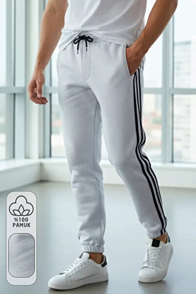TOZLU Men's Shardonlu Sweatpants with Elastic Waist and Cuffs and Side Stripe...